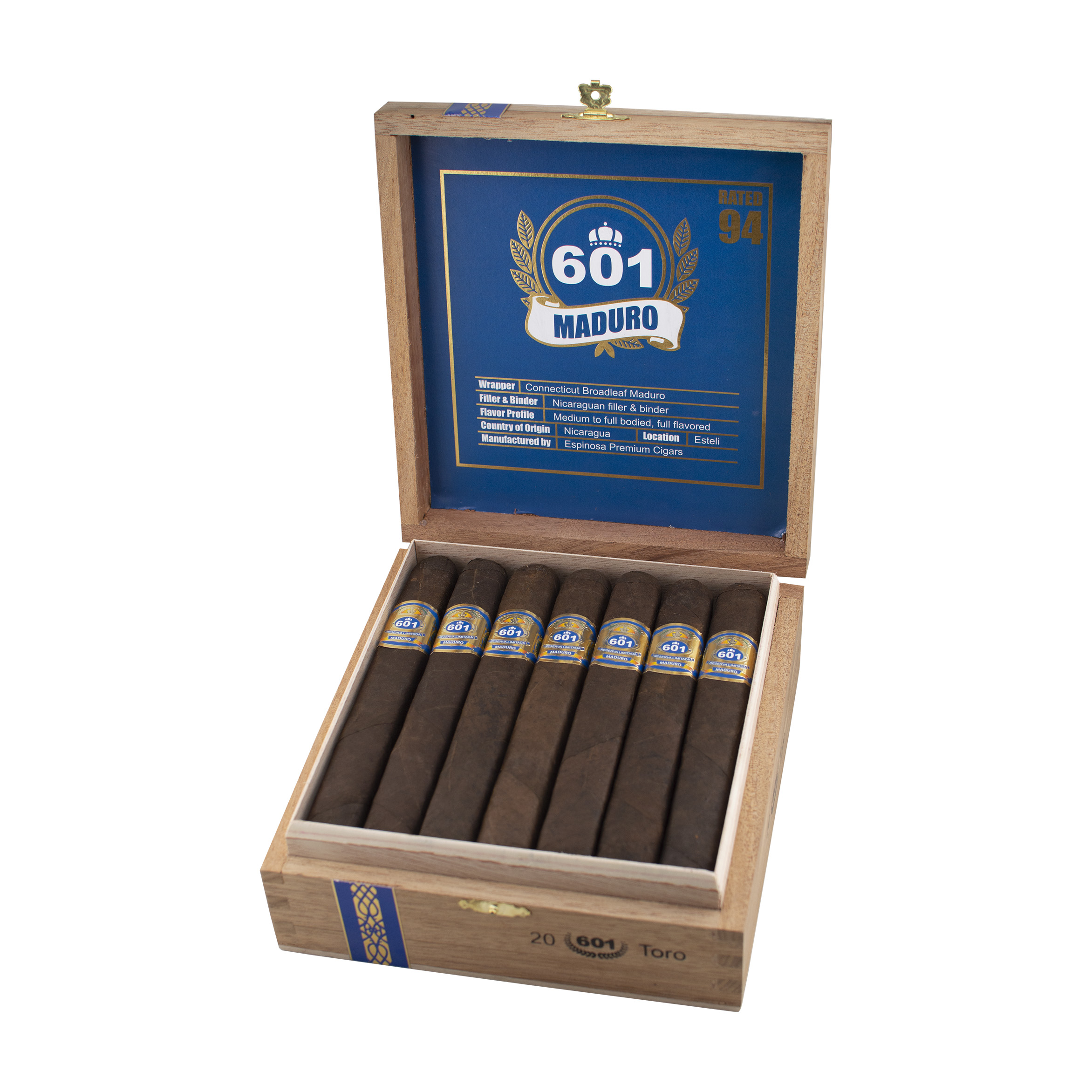 601 Maduro Toro Cigar - Box